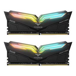 TEAMGROUP Team T-Force Night Hawk RGB 16GB (2 x 8GB) 288-Pin DDR4 SDRAM DDR4 3600 (PC4 28800) Desktop Memory Model TF1D416G3600HC18JDC01 16 GB