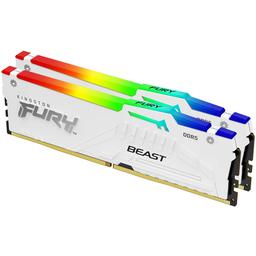 Kingston DDR5 32GB×2枚＝64GB 6000MHz/CL30 Kingston Fury Beast RGB 64GB (2x32GB) 6400MT/s DDR5 CL32 Desktop