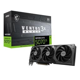 MSI VENTUS 3X OC BLACK GeForce RTX 5070 Ti 16 GB Video Card