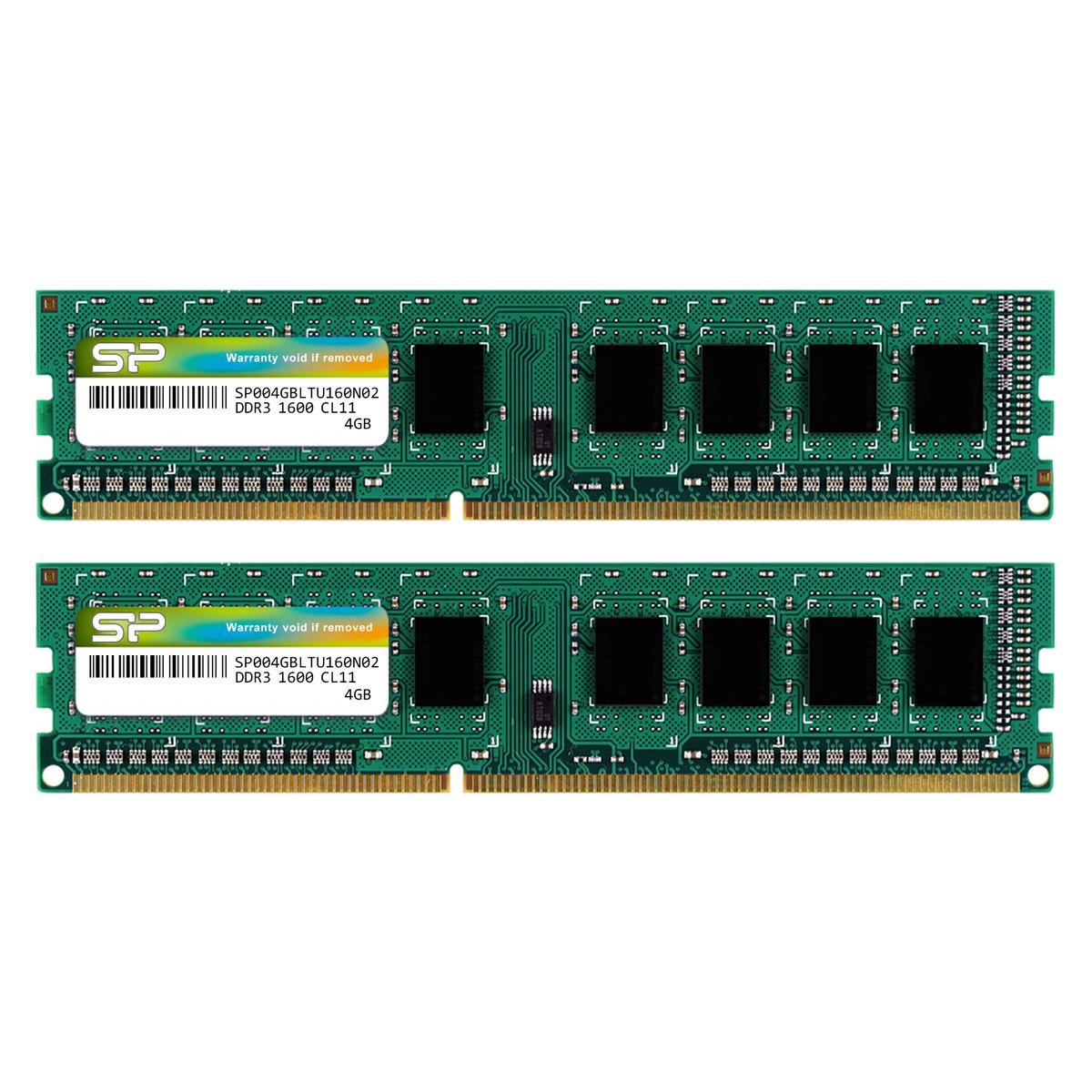 Silicon Power SP016GLLTU160N22 16 GB (2 x 8 GB) DDR3-1600 CL11