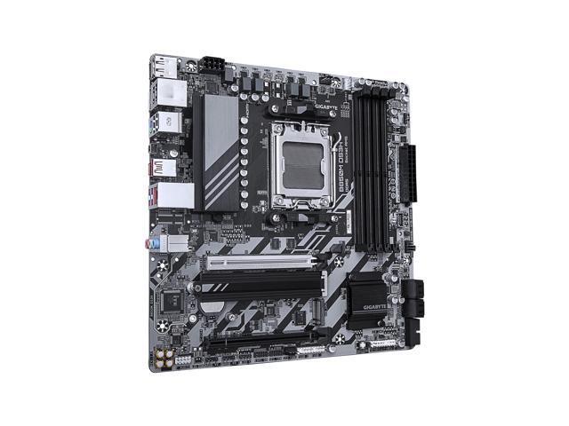 新品未使用 GIGABYTE B850M DS3H ICE DDR5 AM5 GIGABYTE B850M DS3H AMD AM5 LGA 1718 Motherboard, mATX, DDR5, 2X M