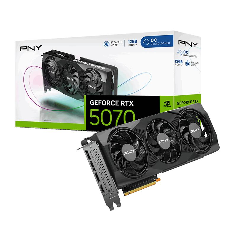 PNY OC GeForce RTX 5070 12 GB Video Card (VCG507012TFXPB1-O