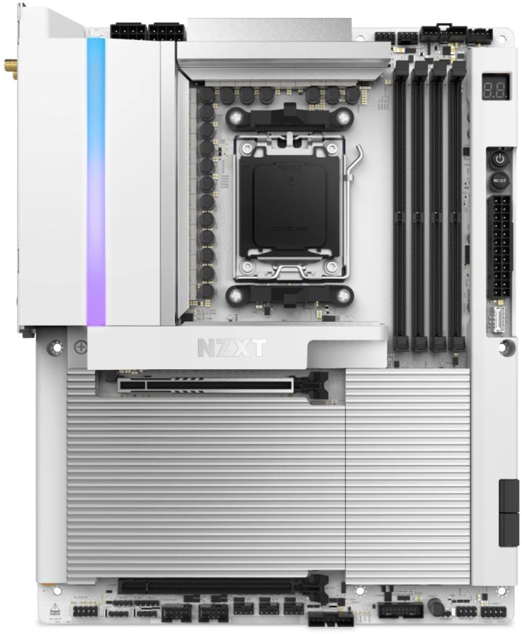 NZXT N9 X870E ATX AM5 Motherboard (N9-X87XT-W1) - PCPartPicker