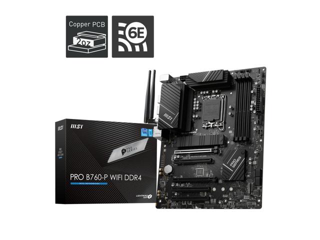 MSI PRO B760-P WIFI DDR4 ATX LGA1700 Motherboard (PRO B760-P WIFI