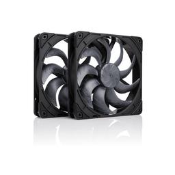Noctua NF-A14x25 G2 PWM Sx2-PP chromax.black 140 mm Fans 2-Pack