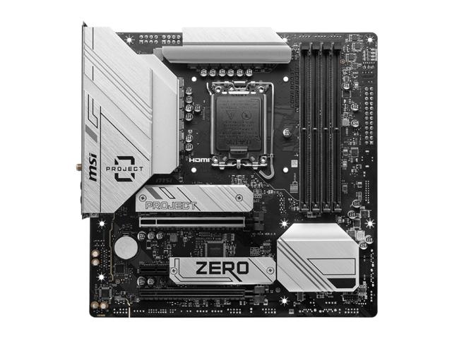 その他 MSI B760M PROJECT ZERO MSI B760M PROJECT ZERO Micro ATX LGA1700 Motherboard (B760M