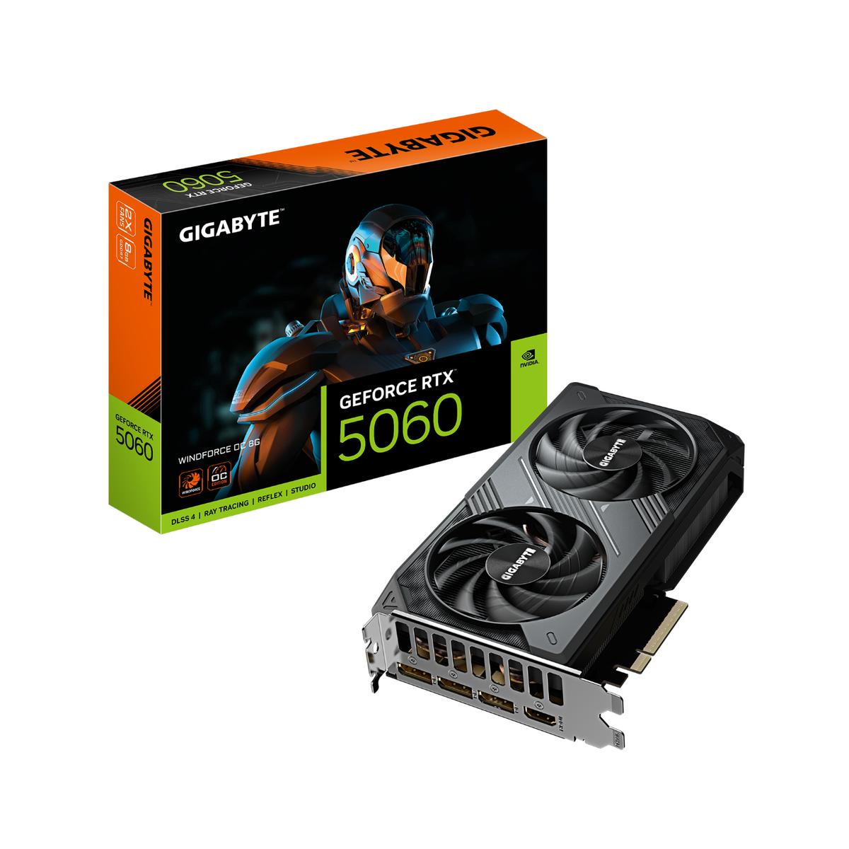 GIGABYTE GV-R9500 ファンレス化 ジャンク Gigabyte WINDFORCE OC GeForce RTX 5060 8 GB PCIe x8 Video Card (GV