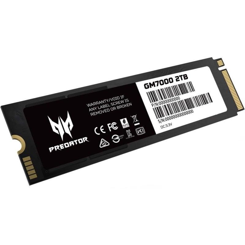 内蔵型SSD Predator GM7000 M.2 SSD 2TB GM7000HS-2TB Acer Predator GM7000 2TB NVMe Gaming SSD - M.2 2280 PCIe