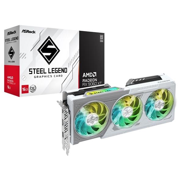 ASRock Steel Legend OC Radeon RX 9060 XT 16 GB Video Card