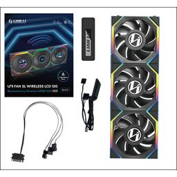 Lian Li SL　Wireless　LCD リーバス　シングルパック３個 Amazon.com: Lian Li UNI Fan SL LCD Wireless 120mm ARGB Fan