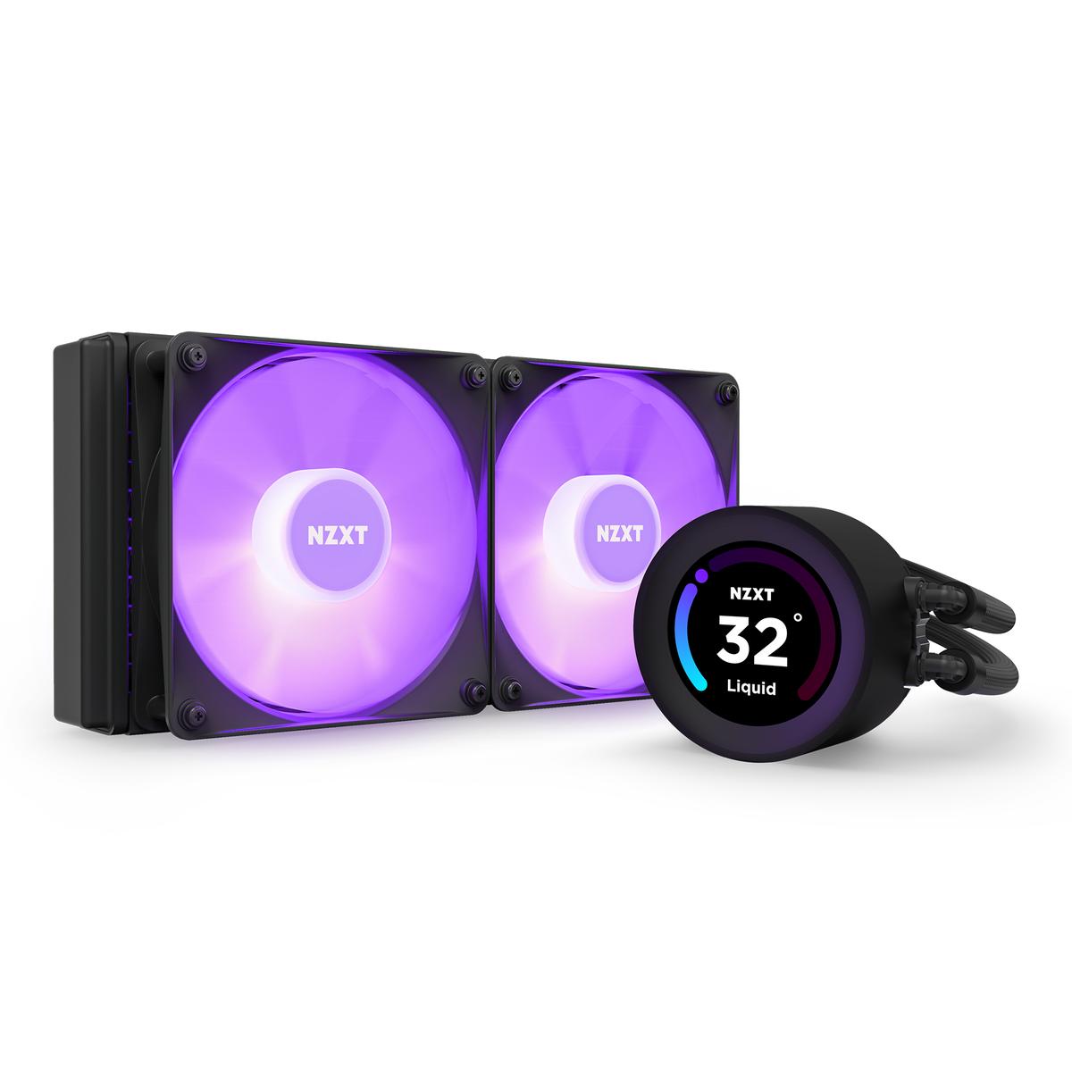 NZXT Kraken Elite 240 RGB 78.02 CFM Liquid CPU Cooler (RL-KR24E-B1