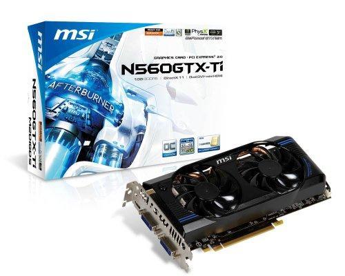 MSI N560GTX-Ti-M2D1GD5/OC GeForce GTX 560 Ti 1 GB Video Card