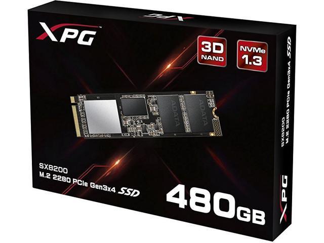 ADATA XPG SX8200 480 480 GB M.2-2280 PCIe 3.0 X4 NVME Solid State