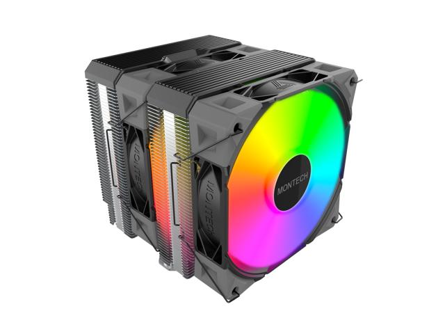 Montech NX600 ARGB 85.09 CFM CPU Cooler (NX600 ARGB Black