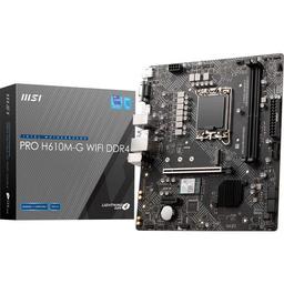 MSI PRO H610M-G WIFI DDR4 Micro ATX LGA1700 Motherboard (PRO H610M
