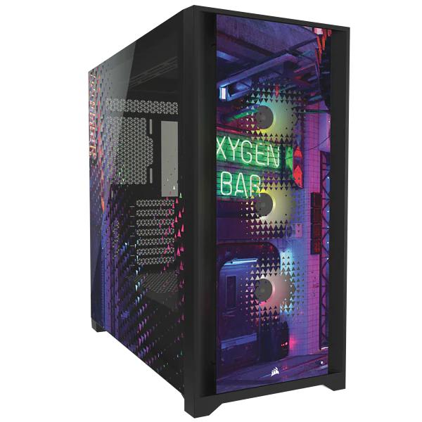 Corsair iCUE 5000X RGB Neon Night ATX Mid Tower Case (CC-9050002