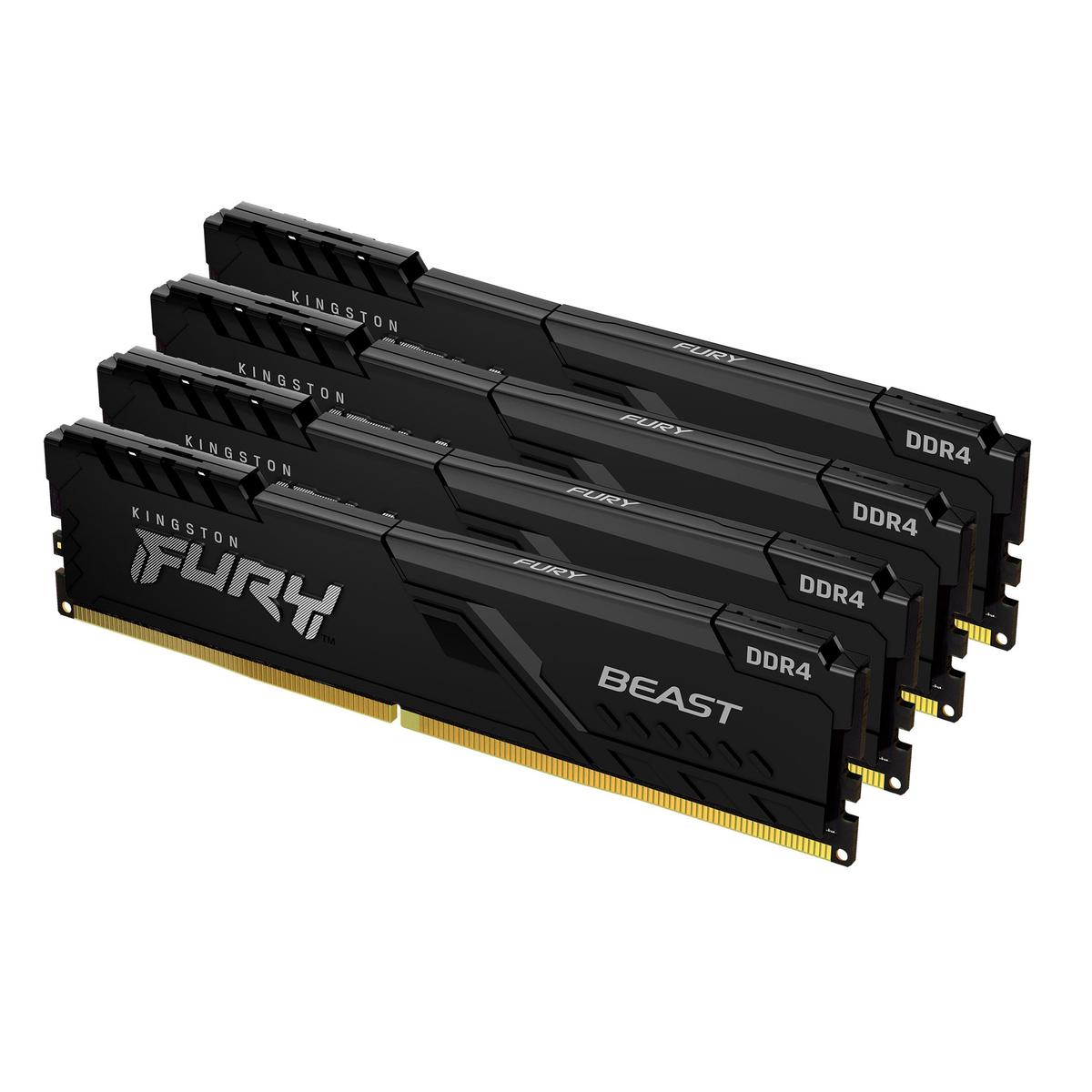 Kingston FURY Beast 128 GB (4 x 32 GB) DDR4-3200 CL16 Memory