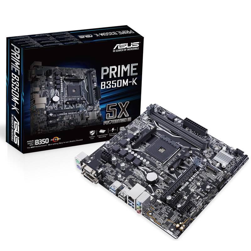 ASUS　PRIME B350M-A　AM4 ASUS Prime B350M-A/CSM AM4 Micro ATX Motherboards - AMD