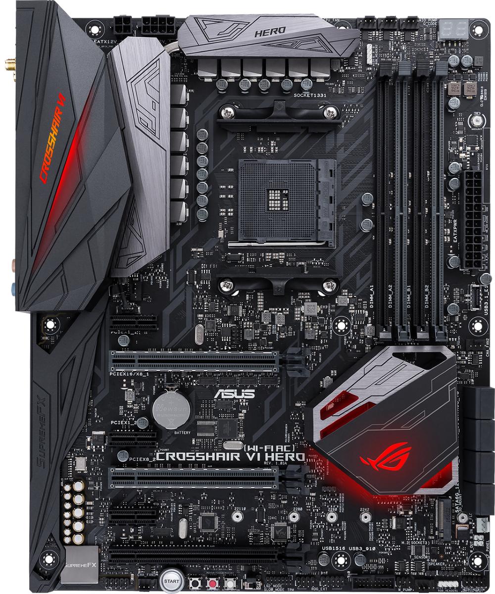 Asus CROSSHAIR VI HERO (WI-FI AC) ATX AM4 Motherboard (CROSSHAIR
