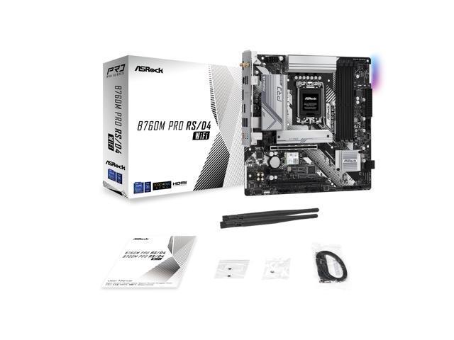 ASRock B760M Pro RS/D4 WiFi Micro ATX LGA1700 Motherboard