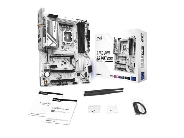 ASRock B760M Pro RS WiFi White Micro ATX LGA1700 Motherboard