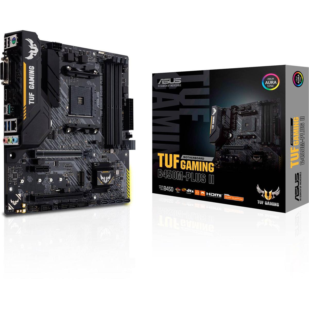 Asus TUF GAMING B450M-PLUS II Micro ATX AM4 Motherboard (TUF