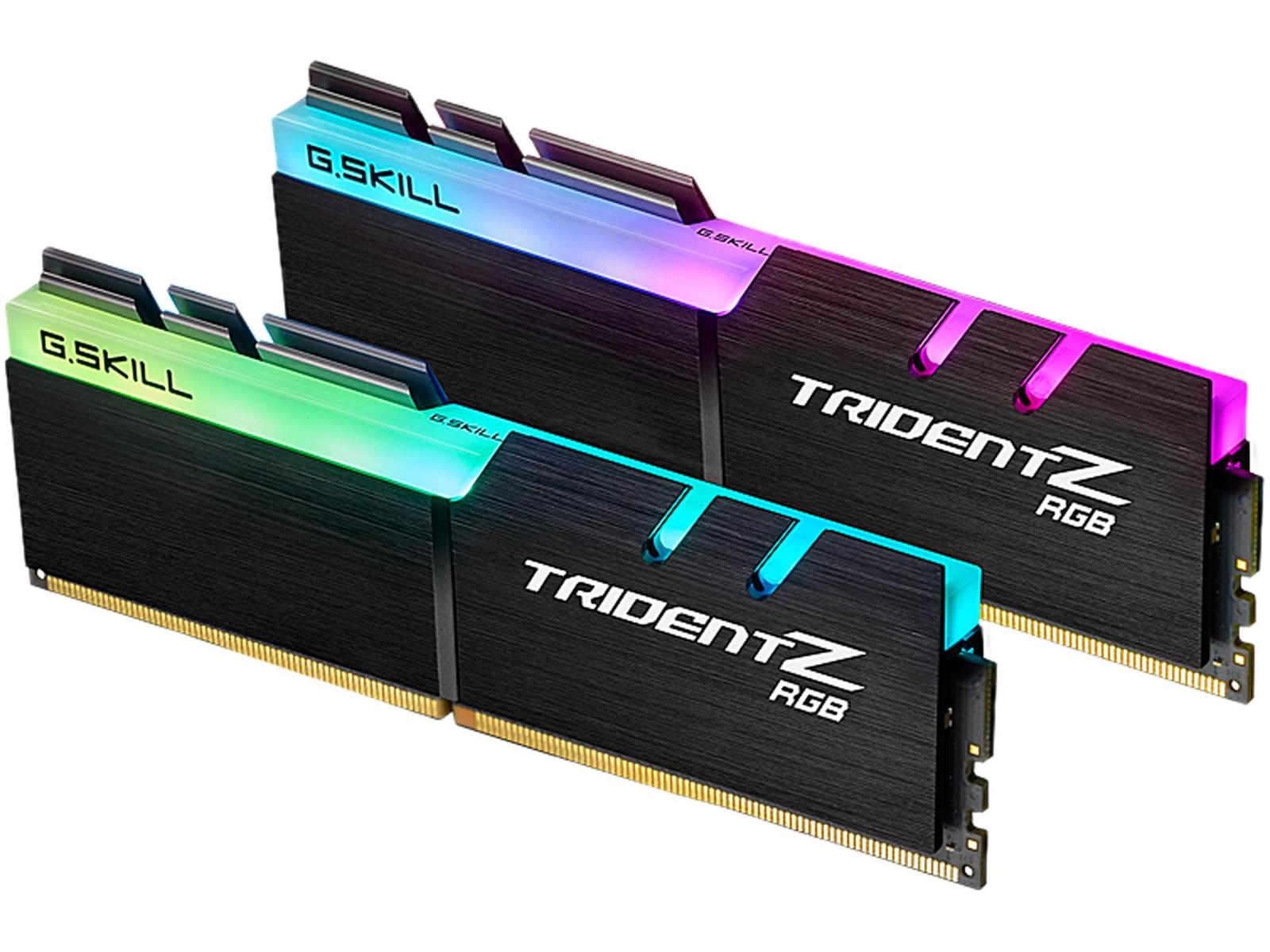 【週末値下げ】G.SKILL TRIDENT Z RGB 32GB(16x2) G.Skill Trident Z RGB 32 GB (2 x 16 GB) DDR4-3466 CL16 Memory (F4