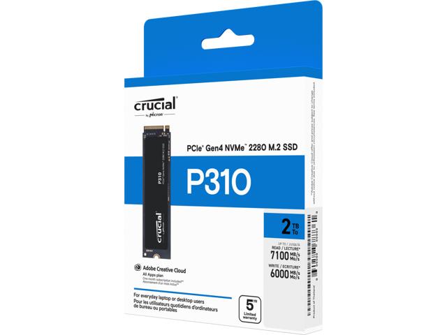 Crucial P310 500 GB M.2-2280 PCIe 4.0 X4 NVME Solid State Drive