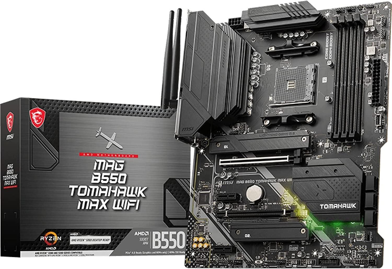 MSI MAG B550 TOMAHAWK MAX WIFI ATX AM4 Motherboard (MAG B550