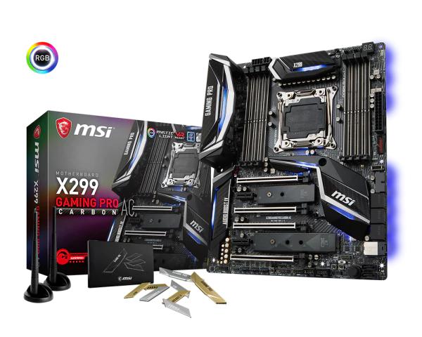 MSI X299 GAMING PRO CARBON AC ATX LGA2066 Motherboard (X299 GAMING