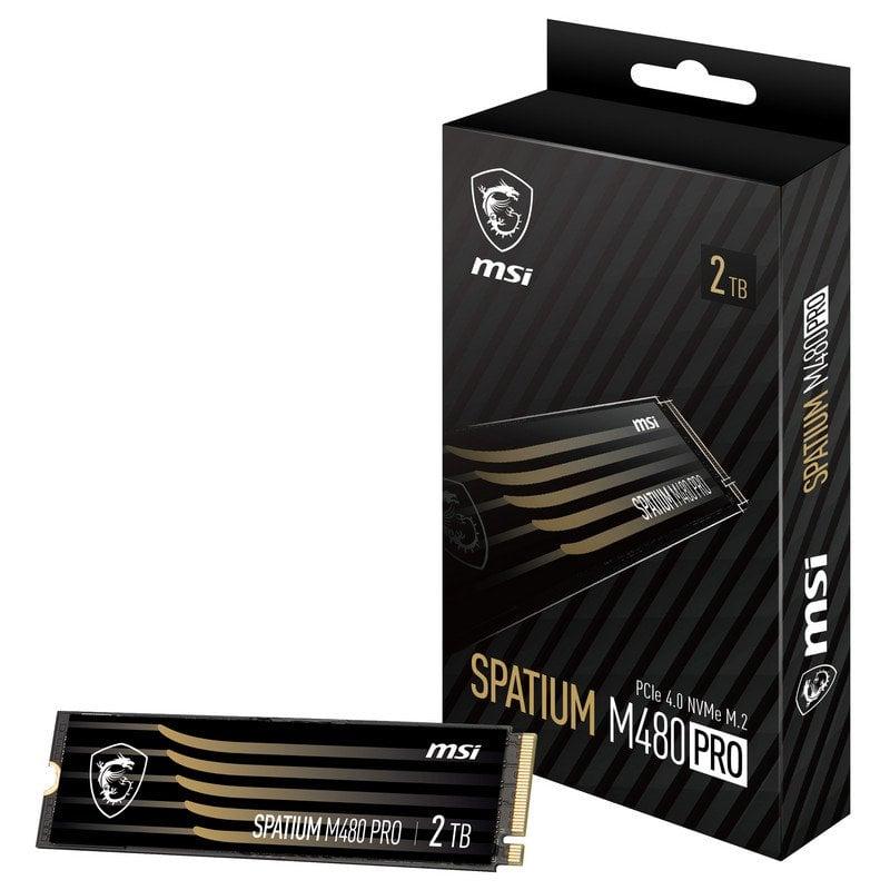 MSI SPATIUM M480 PRO 2 TB M.2-2280 PCIe 4.0 X4 NVME Solid