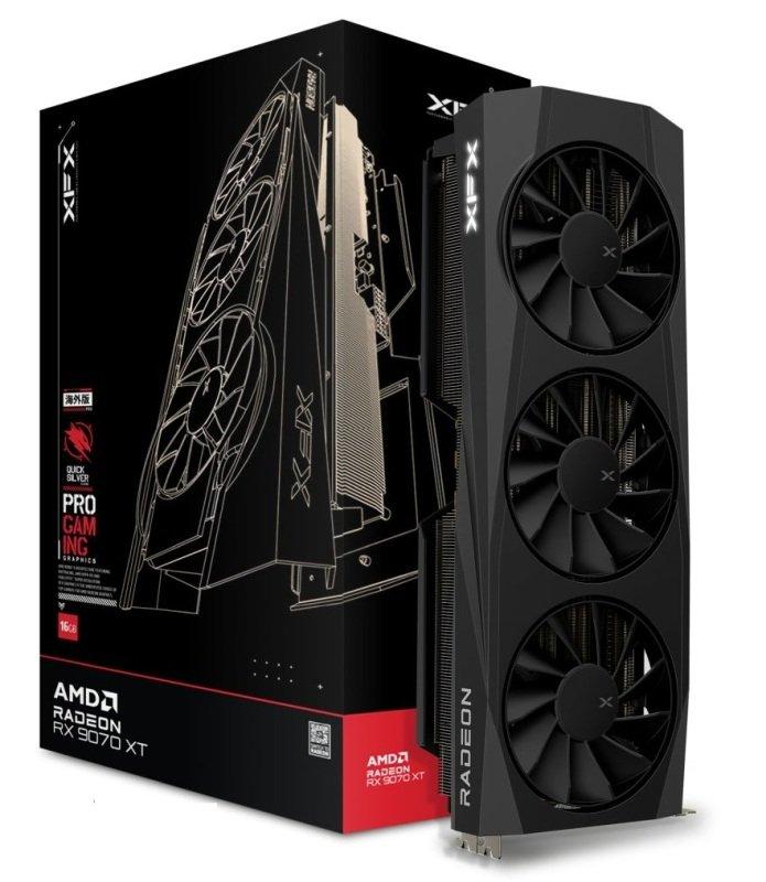 XFX Quicksilver Radeon RX 9070 XT 16 GB Video Card (RX-97TQICKB9