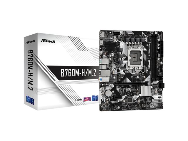 ASRock B760M-H/M.2 Micro ATX LGA1700 Motherboard (B760M-H/M.2