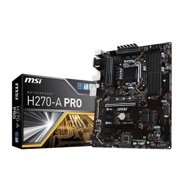 MSI H270-A PRO ATX LGA1151 Motherboard (H270-A PRO) - PCPartPicker