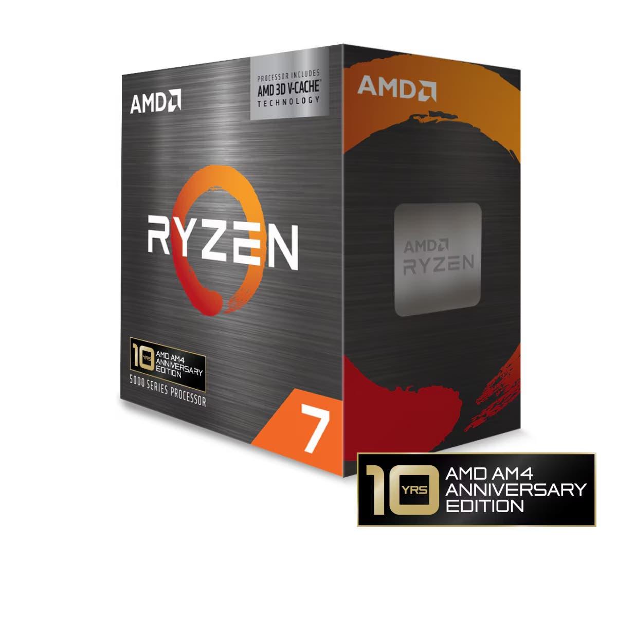 CPU AMD Ryzen 7 5800X3D AMD Ryzen 7 5800X3D 10th Anniversary Edition 3.4 GHz 8-Core
