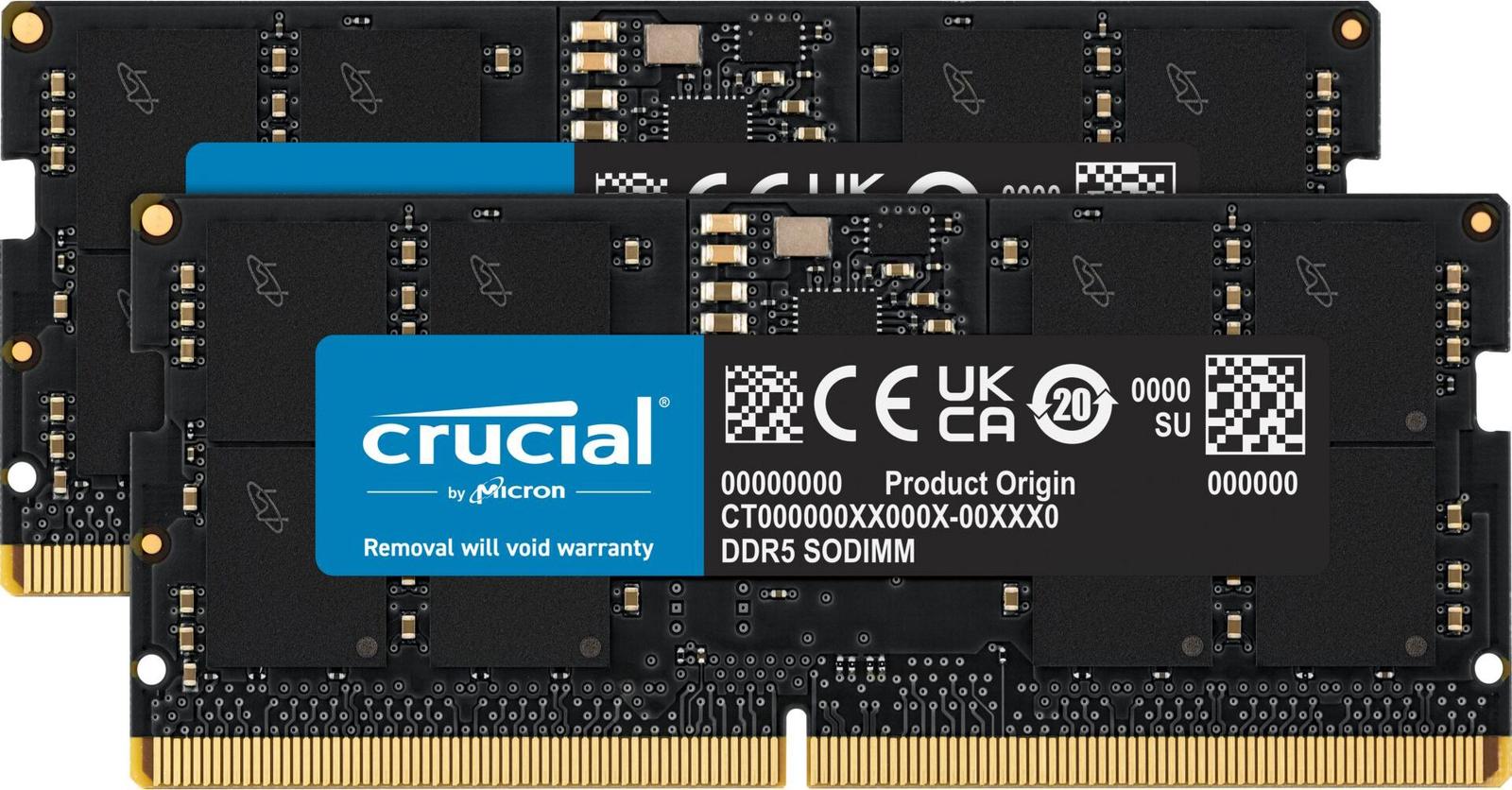 Crucial CT2K16G56C46S5 32 GB (2 x 16 GB) DDR5-5600 SODIMM CL46