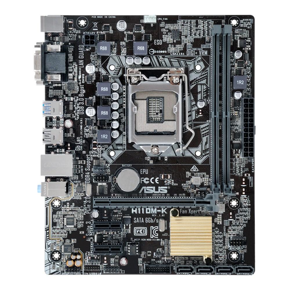 Asus H110m K Micro Atx Lga1151 Motherboard H110m K Pcpartpicker