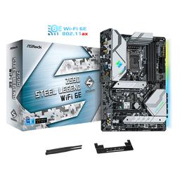 ASRock Z590 Steel Legend WiFi 6E ATX LGA1200 Motherboard (Z590