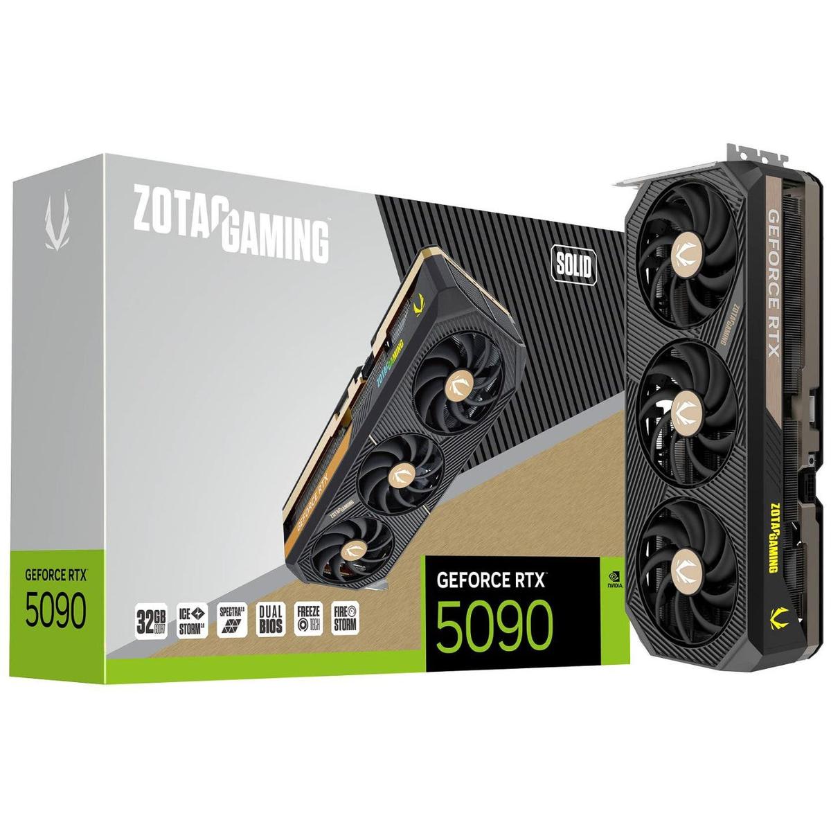 Zotac GAMING SOLID GeForce RTX 5090 32 GB Video Card (ZT-B50900D