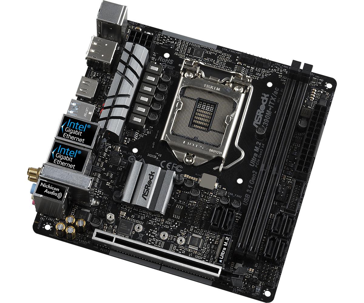 ASRock Z390M-ITX/ac Mini ITX LGA1151 Motherboard (Z390M-ITX/ac