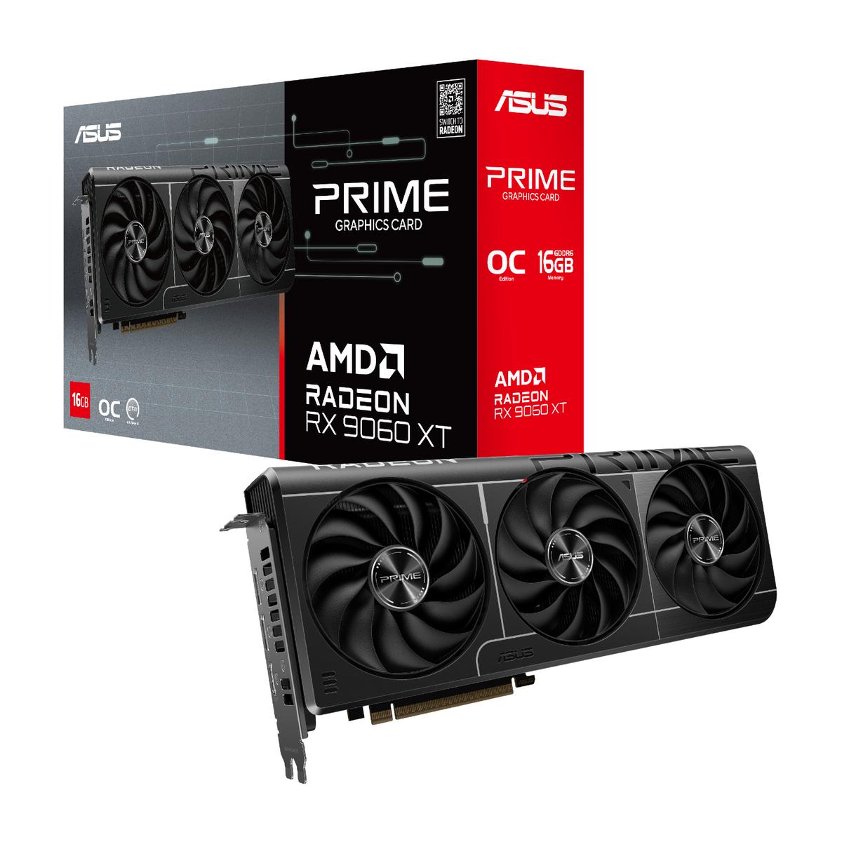 ビーコム Asus PRIME OC Radeon RX 9060 XT 16 GB Video Card (PRIME-RX9060XT