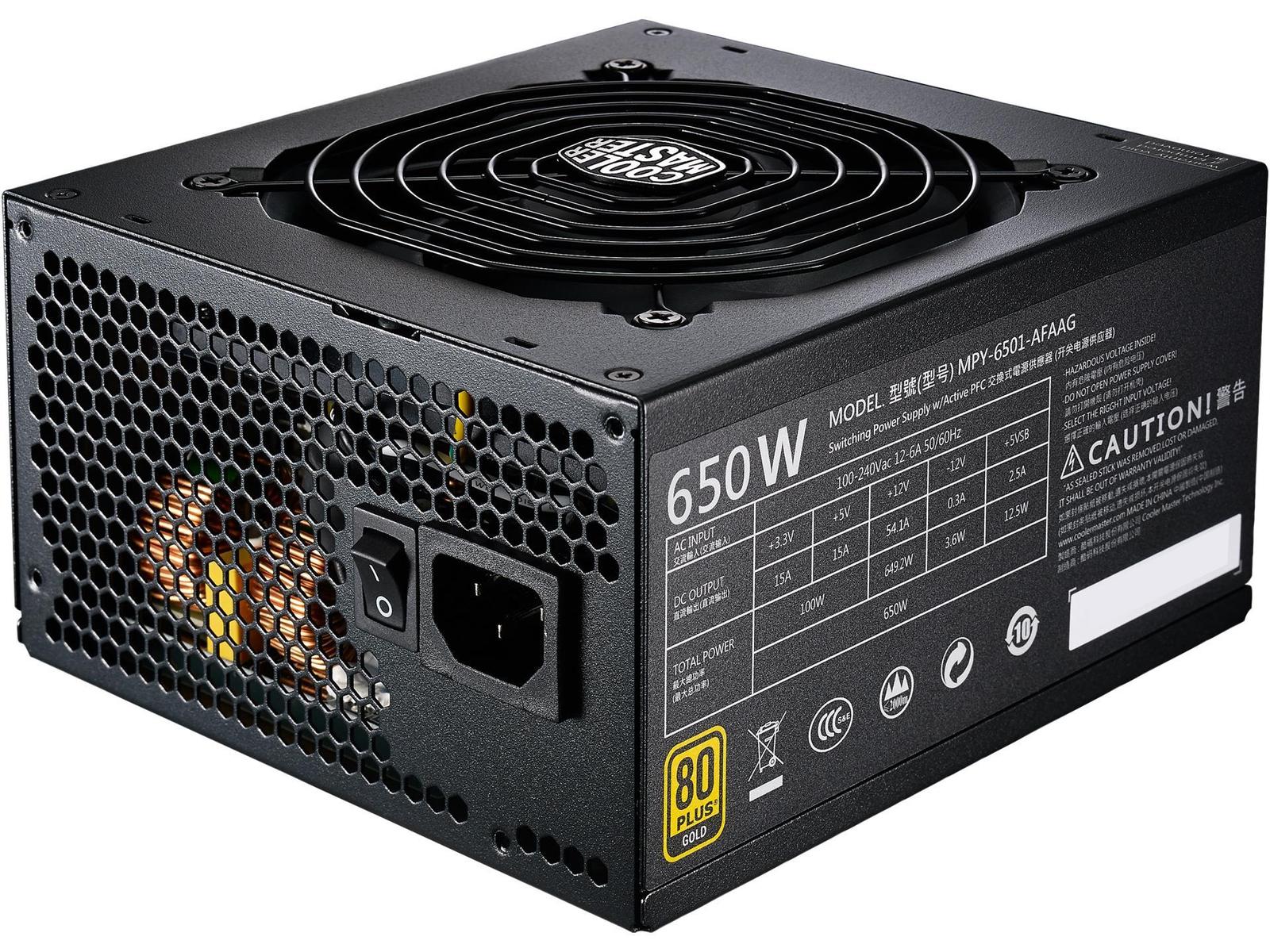 Cooler Master MWE Gold 650 650 W 80+ Gold Certified Fully Modular
