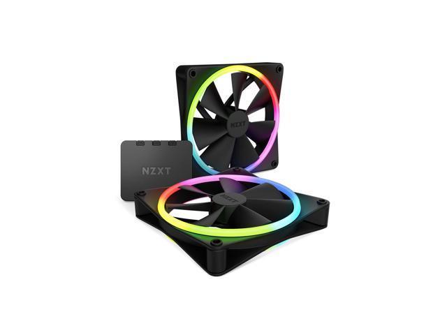 NZXT F140 RGB DUO 84.75 CFM 140 mm Fans 2-Pack (RF-D14DF-B1