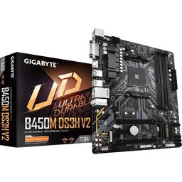 Gigabyte B450M DS3H V2 Micro ATX AM4 Motherboard (B450M DS3H V2