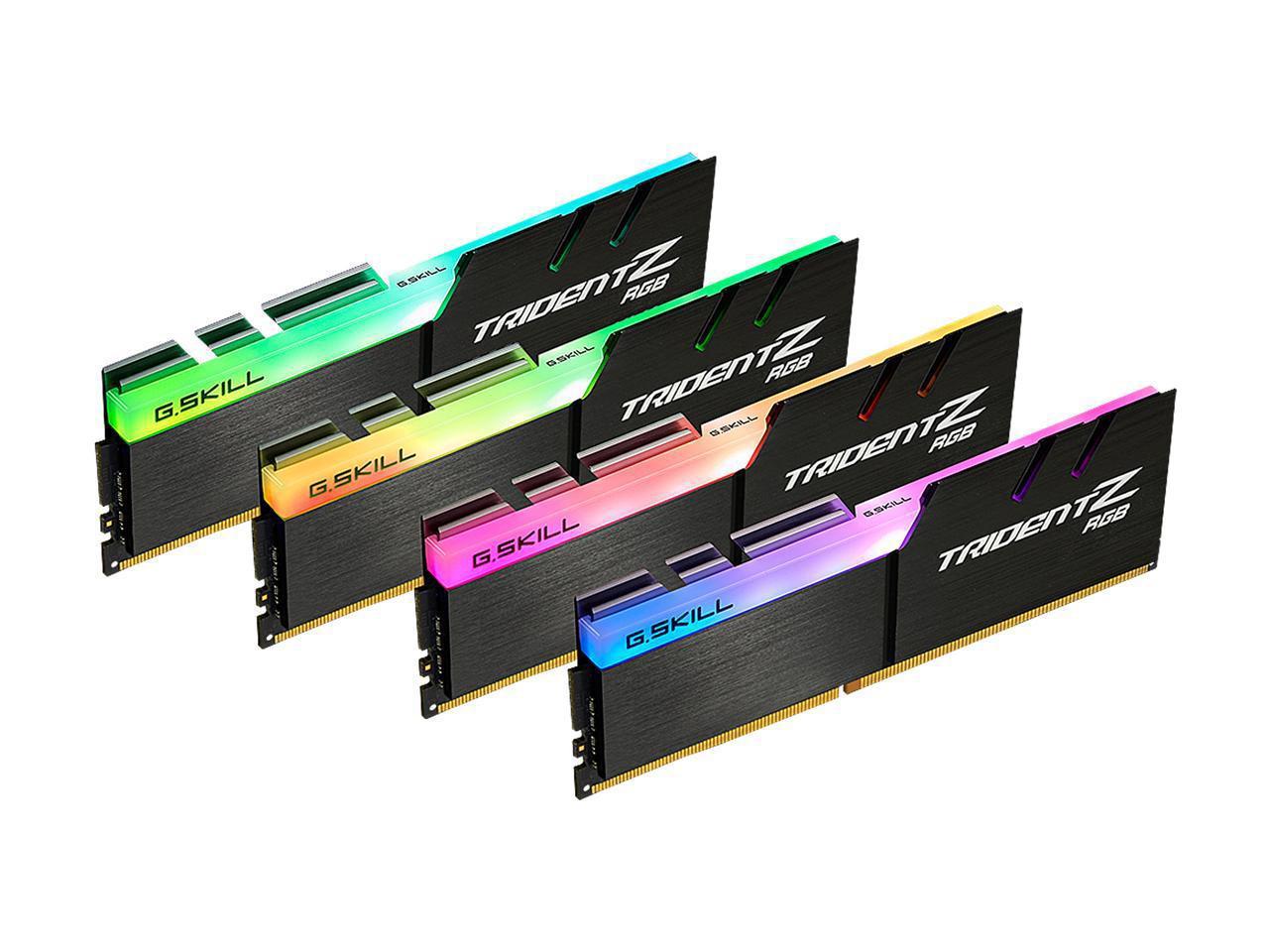G.Skill Trident Z RGB 32 GB (4 x 8 GB) DDR4-4266 CL17 Memory (F4