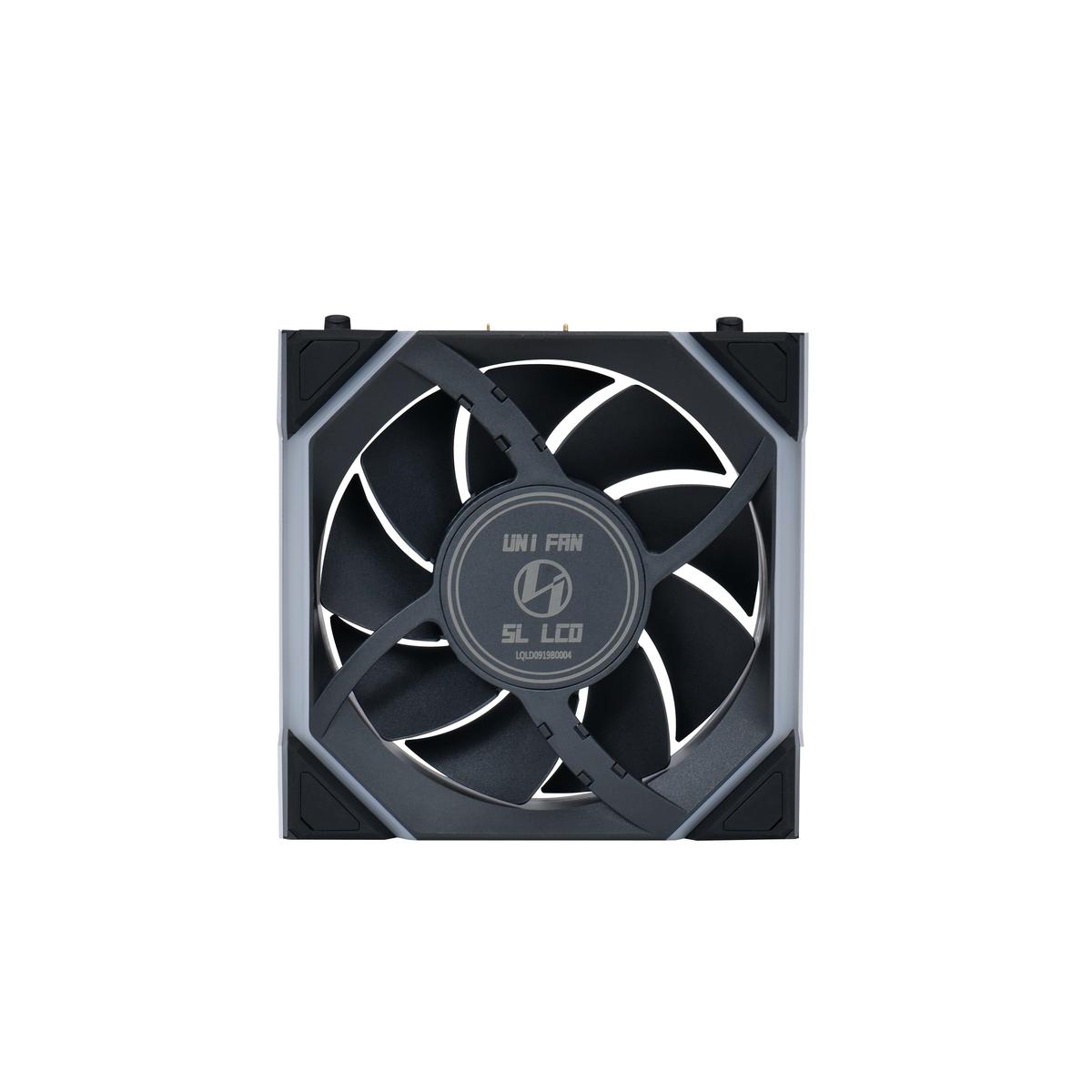 Lian Li UNI FAN SL Wireless LCD 50.08 CFM 120 mm Fans 3-Pack