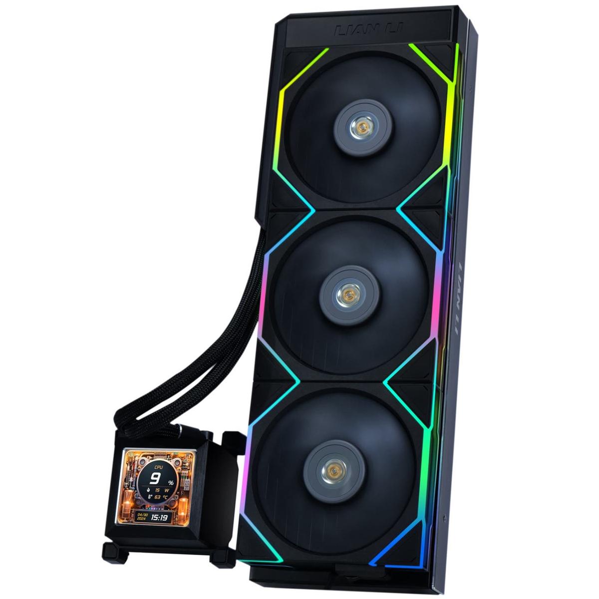 HydroShift LCD 360TL ブラック ファンなし Lian Li HydroShift LCD 360TL RGB 79.9 CFM Liquid CPU Cooler