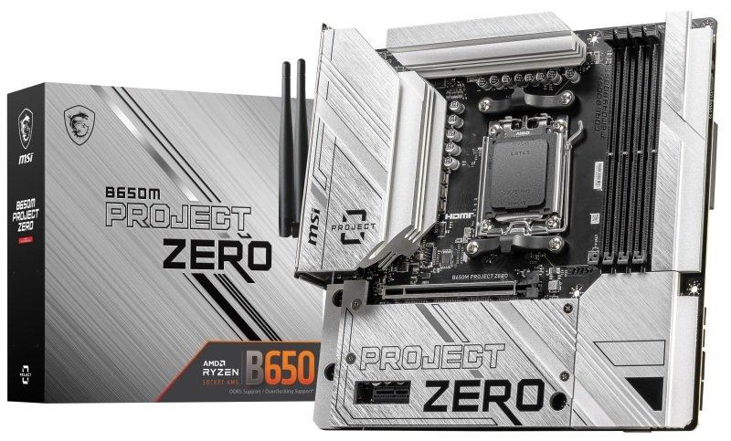 ジャンク MSI B650M PROJECT ZERO MSI B650M PROJECT ZERO Micro ATX AM5 Motherboard (B650M
