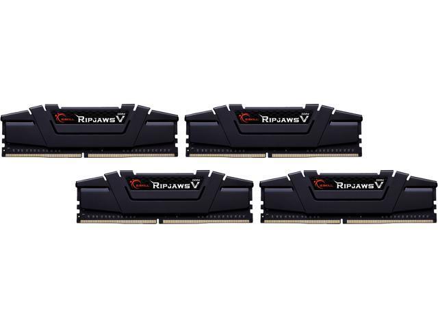 【G.Skill DDR4 128GB】F4-2666C18Q-128GVK G.SKILL RipjawsV Series DDR4 RAM (XMP) 128GB (4x32GB) 3600MT