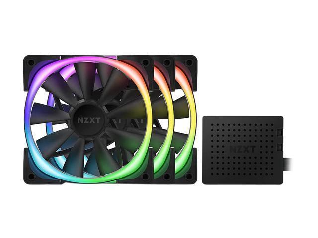 NZXT AER RGB 2 52.44 CFM 120 mm Fans 3-Pack (HF-2812C-TB